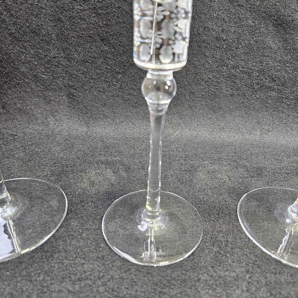 VTG Bjorn Wiinblad Rosenthal Studio Line Crystal Candlestick Set (3) Romance 70s - Picture 11 of 16
